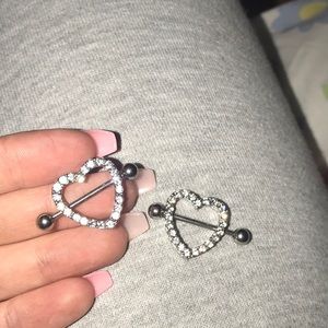 Heart Shaped Nipple Rings